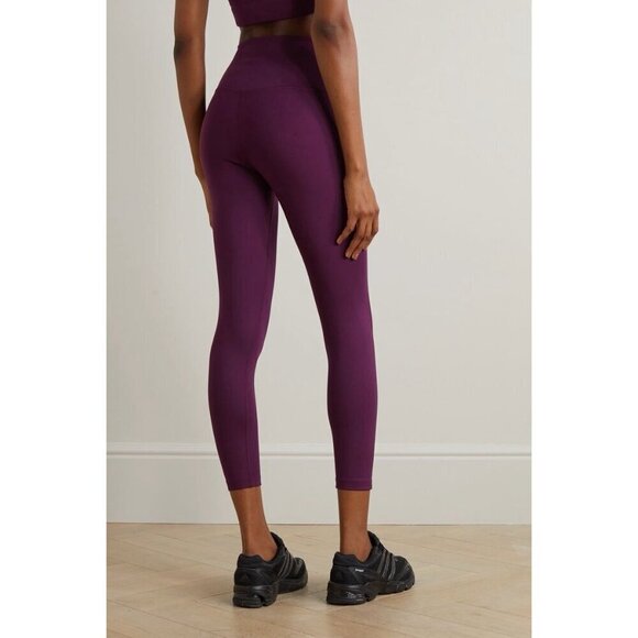 Girlfriend Collective Womens Leggings XL Plum Purple Compressive High Rise 7/8 - Picture 3 of 9